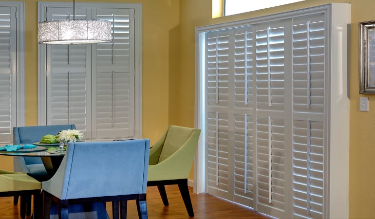 Patio Doors with Plantation Shutters in San Diego